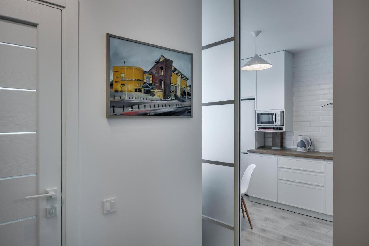 White Apartment Scandinavian Style Zaporizhia Exterior foto